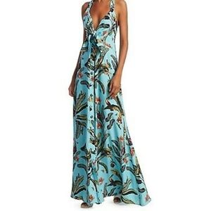 PatBo tropical print maxi dress